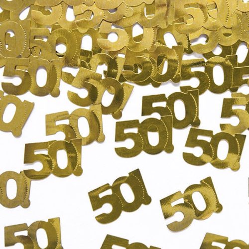 Arany 50 számos konfetti