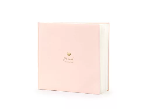 Rose gold arany szíves vendégkönyv