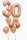 Rose gold 30 szülinapi dupla luficsokor