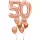 Rose gold 50 szülinapi dupla luficsokor