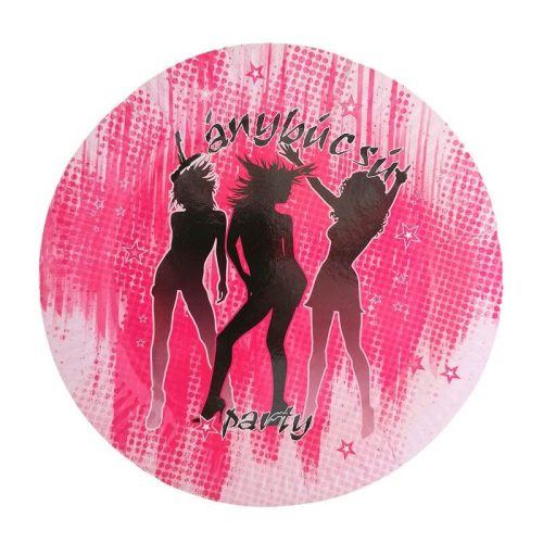 Pink lánybúcsú party tányér 6 db