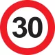 30 szülinapra sebességkorlátozó tábla 40 cm