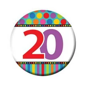 20. szülinapi színes kitüző