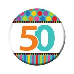 50. szülinapi színes kitüző