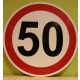 Sebességkorlátozó tábla 50 szülinapra