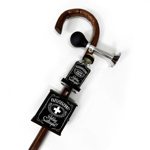 Elegáns fekete szülinapi dudás sétabot