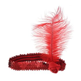 Piros tollas charleston fejdísz