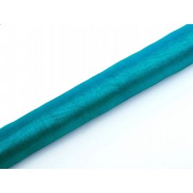 Türkiz organza anyag 36 cm
