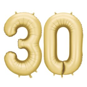 Pezsgő arany 30 szám fólia lufi