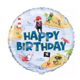 Kalóz mintás szülinapi fólia lufi