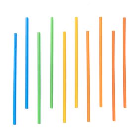 Színes papír szívószál szett 10 db
