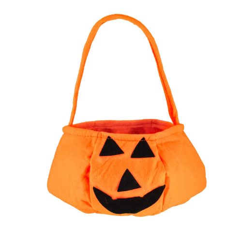 Halloween tökös édesség gyűjtő táska