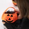 Halloween tökös édesség gyűjtő táska