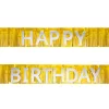 Rojtos arany-ezust happy birthday felirat