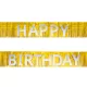 Rojtos arany-ezust happy birthday felirat
