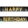 Rojtos fekete-arany happy birthday felirat