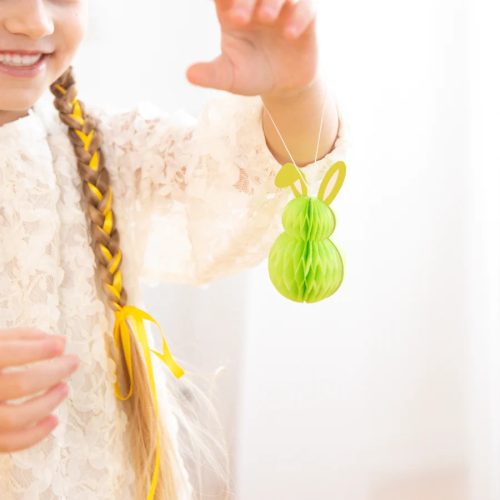 Akasztós pasztell színes nyuszi dekorcáció 4 db