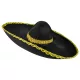 Fekete-arany sombrero kalap