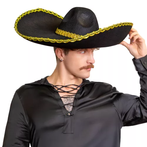 Fekete-arany sombrero kalap