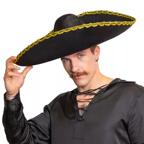 Fekete-arany sombrero kalap