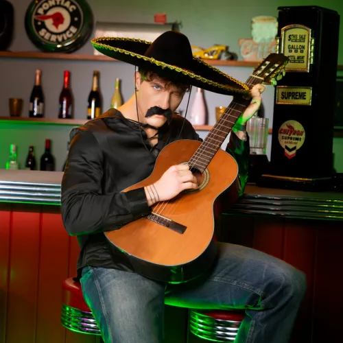 Fekete-arany sombrero kalap