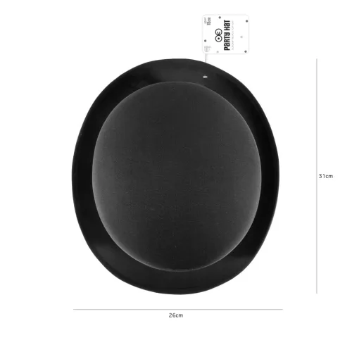 Fekete cilinder kalap 15 cm magas