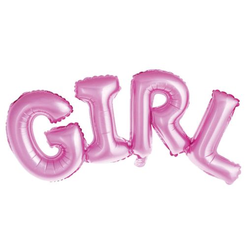 Rózsaszín girl levegős fólia lufi
