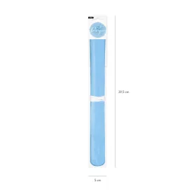 Babakék papír pompom 35 cm