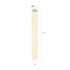 Ekrü papír pompom 35 cm