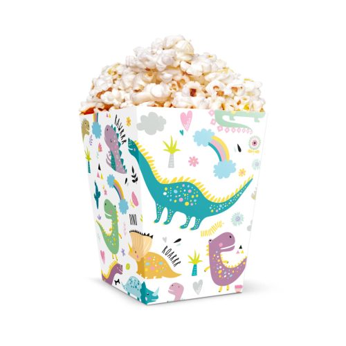 6 db-os dinós popcorn doboz
