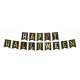 Fekete-arany happy halloween felirat