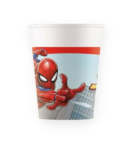 Pókember crime fighter papír pohár 8 db