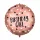 Rose gold birthday girl fólia lufi