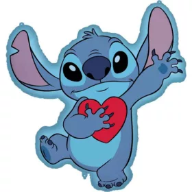Szivecskés Stitch fólia lufi