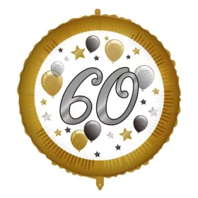 Elegáns lufis 60 szülinapi fólia lufi