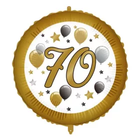 Elegáns lufis 70 szülinapi fólia lufi