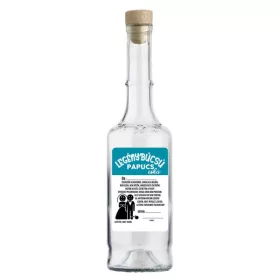 Legénybúcsú papucs eskü üveg