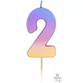 2-es színes ombre gyertya