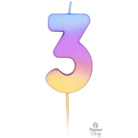 3-as színes ombre gyertya