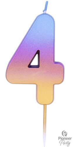 4-es színes ombre gyertya