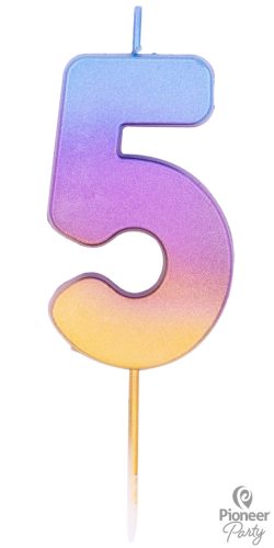 5-ös színes ombre gyertya
