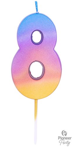 8-as színes ombre gyertya