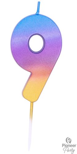 9-es színes ombre gyertya