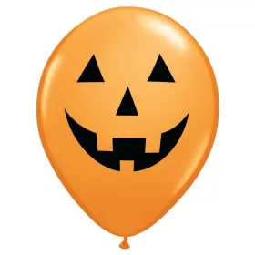 Vidám halloween tök mintás latex lufi 6 db
