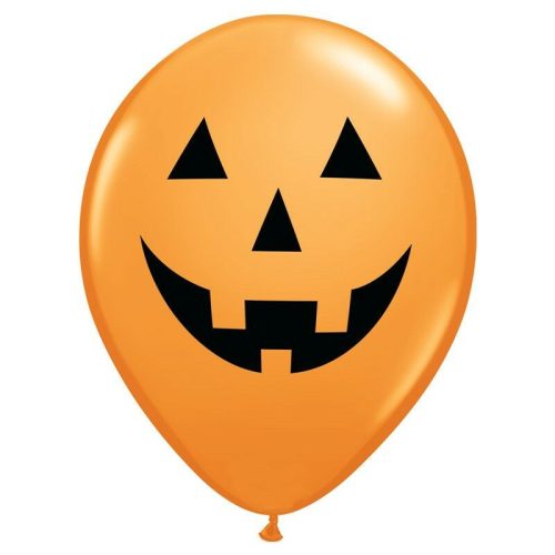 Vidám halloween tök mintás latex lufi 6 db