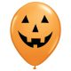 Vidám halloween tök mintás latex lufi 6 db