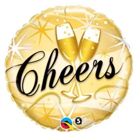 Cheers pezsgős poharas fólia lufi