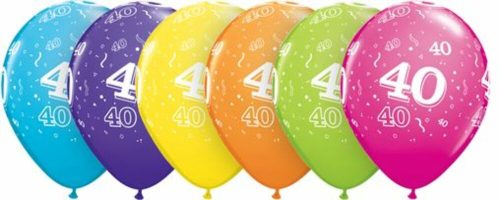 40. szülinapi lufi tropical 5 db