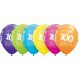 100. szülinapi latex lufi tropical 5 db