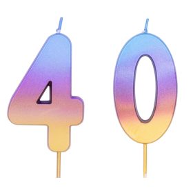 40-es színes ombre gyertya